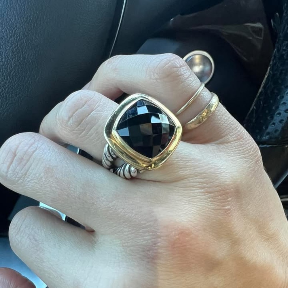 Gold and Black Statement Ring
